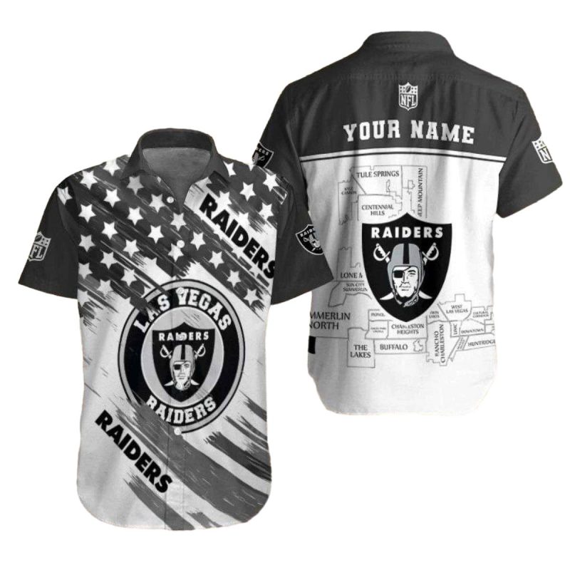Personalized Las Vegas Raiders Map To Victory Hawaiian Shirt 1