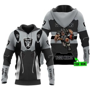 Personalized Las Vegas Raiders Mascot AOP Hoodie