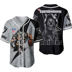 Personalized Las Vegas Raiders Mascot Baseball Jersey