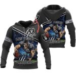 Personalized Las Vegas Raiders Mascot Catching Ball AOP Hoodie