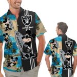 Personalized Las Vegas Raiders Mickey Beach Graphics Hawaiian Shirt