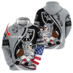 Personalized Las Vegas Raiders Mickey Mouse Player AOP Hoodie