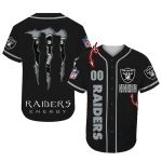 Personalized Las Vegas Raiders Raiders Monster Energy Baseball Jersey