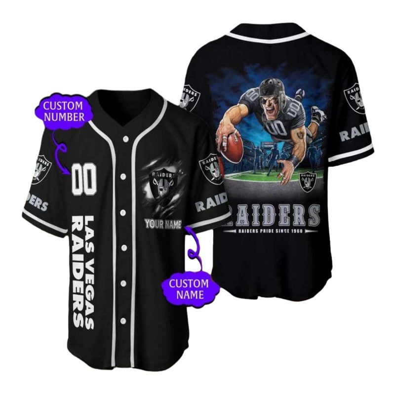 Personalized Las Vegas Raiders Raiders Pride Since 1966 Baseball Jersey 1