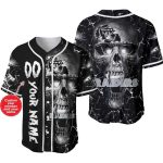 Personalized Las Vegas Raiders Raiders Skull Vintage Baseball Jersey