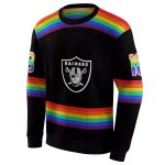 Personalized-Las-Vegas-Raiders-Rainbow-Stripes-Black-AOP-Sweatshirt-2