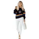 Personalized-Las-Vegas-Raiders-Rainbow-Stripes-Black-AOP-Sweatshirt-3