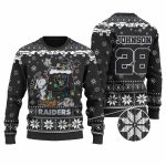 Personalized Las Vegas Raiders Snoopy House Ugly Sweater