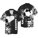 Personalized Las Vegas Raiders Snoopy Kiss Logo Hawaiian Shirt