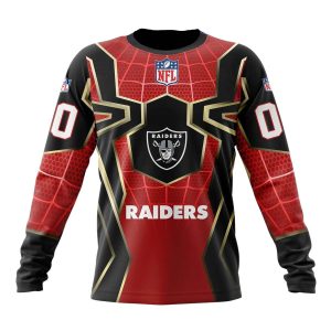 Personalized Las Vegas Raiders Spider Man Cosplay AOP Sweatshirt