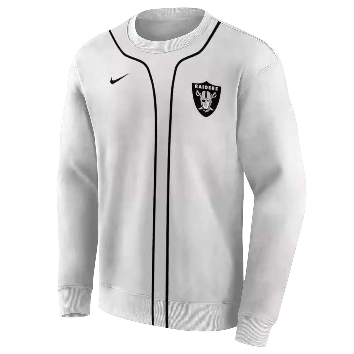 Personalized-Las-Vegas-Raiders-Sporty-Stripe-White-Pattern-AOP-Sweatshirt-2