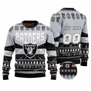 Personalized Las Vegas Raiders Stadium Gift For Fan Ugly Sweater