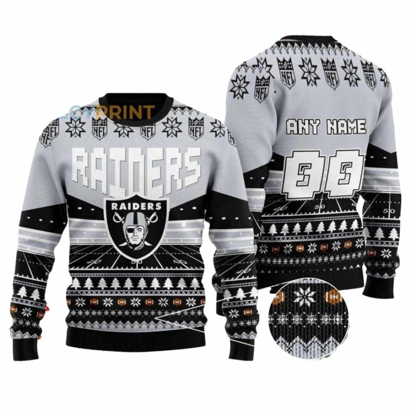 Personalized Las Vegas Raiders Stadium Gift For Fan Ugly Sweater 1