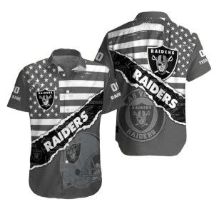 Personalized Las Vegas Raiders Star Spangled Hawaiian Shirt
