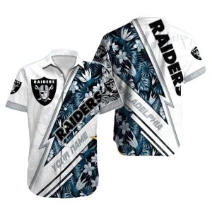 Personalized Las Vegas Raiders Starry Night White Hawaiian Shirt