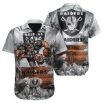 Personalized Las Vegas Raiders Wooden Sign Tropical Hawaiian Shirt