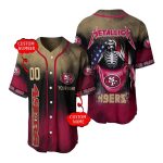 Personalized Meta Band San Francisco 49ers Flag America Baseball Jersey
