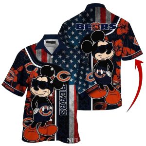 Personalized Mickeys Tropical Touchdown Chicago Bears Hawaiian Shirt