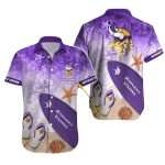 Personalized Minnesota Vikings Beach Starfish And Surfboard Hawaiian Shirt