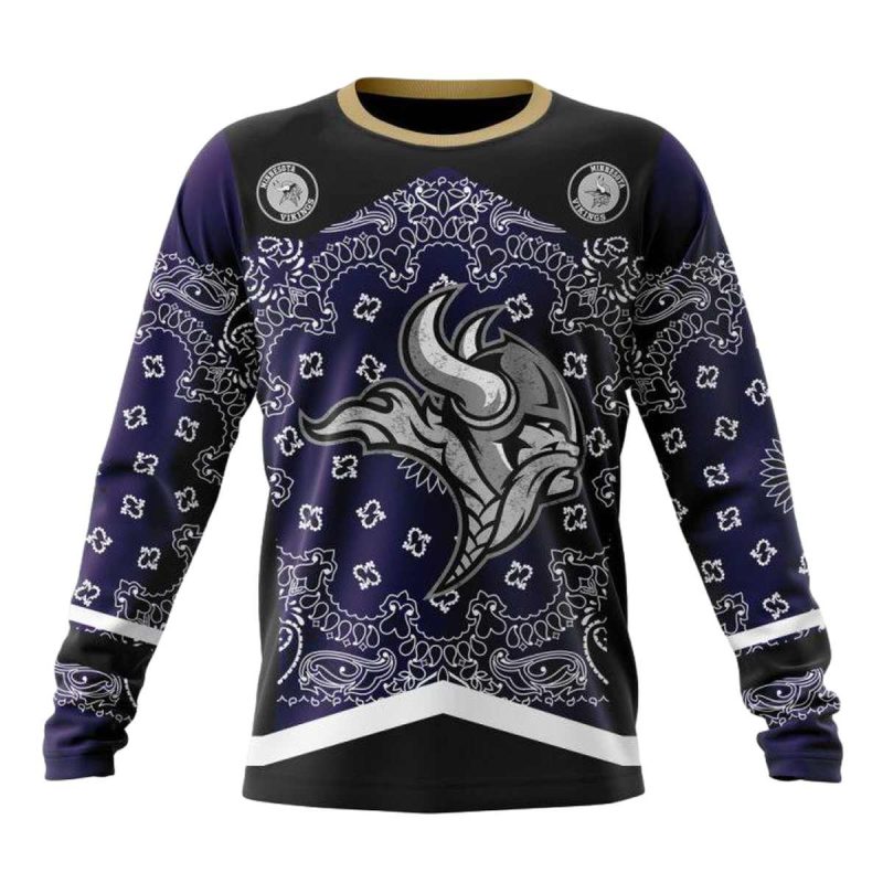 Personalized Minnesota Vikings Big Logo Classic Style Aop Sweatshirt 1