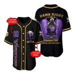 Personalized Minnesota Vikings DAMN RIGHT I Am A Vikings Fan Baseball Jersey