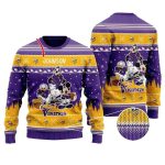 Personalized Minnesota Vikings Disney Donald Duck Mickey Mouse Goofy Ugly Sweater