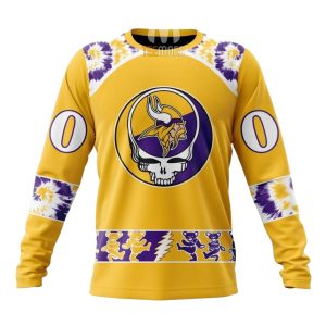 Personalized Minnesota Vikings Grateful Dead AOP Sweatshirt