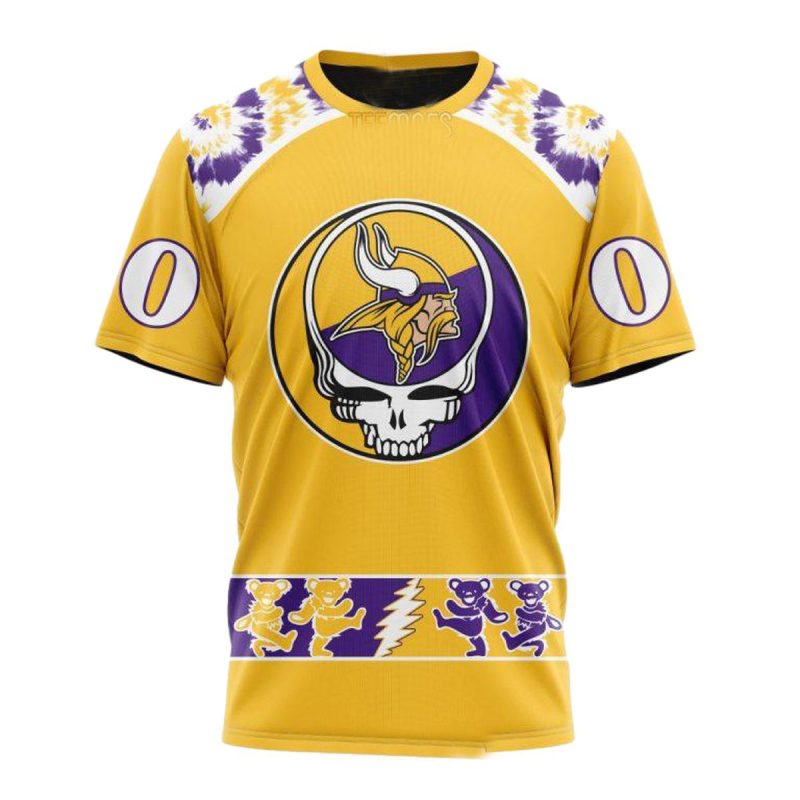Personalized Minnesota Vikings Grateful Dead Aop T Shirt 1