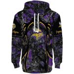 Personalized-Minnesota-Vikings-Hunting-Theme-Purple-Black-AOP-Hoodie-2