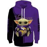 Personalized-Minnesota-Vikings-Logo-And-Baby-Yoda-Purple-Black-AOP-Hoodie-2