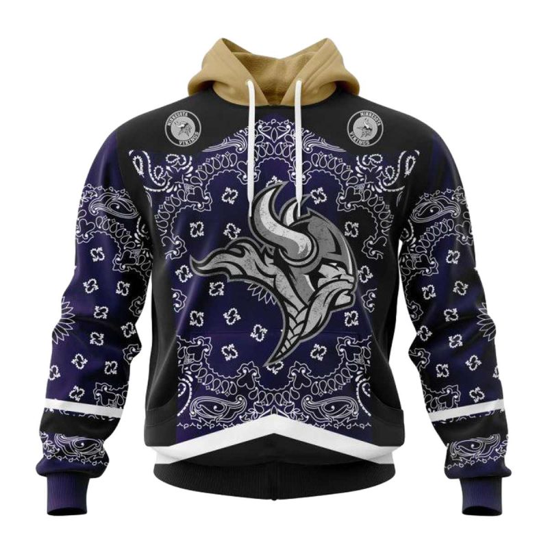 Personalized Minnesota Vikings Logo Classic Style Aop Hoodie 1