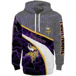 Personalized-Minnesota-Vikings-Logo-Hexagonal-Mesh-Purple-Black-Gray-AOP-Hoodie-2