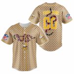 Personalized Minnesota Vikings Logo Inside Me Snake Baseball Jersey