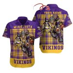 Personalized Minnesota Vikings Logo Lover And Mascot Hawaiian Shirt