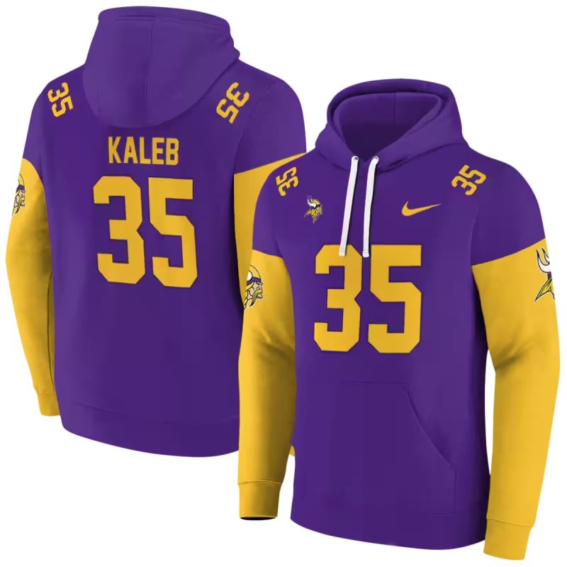 Personalized Minnesota Vikings Logo Minimal Design Purple Aop Hoodie 1