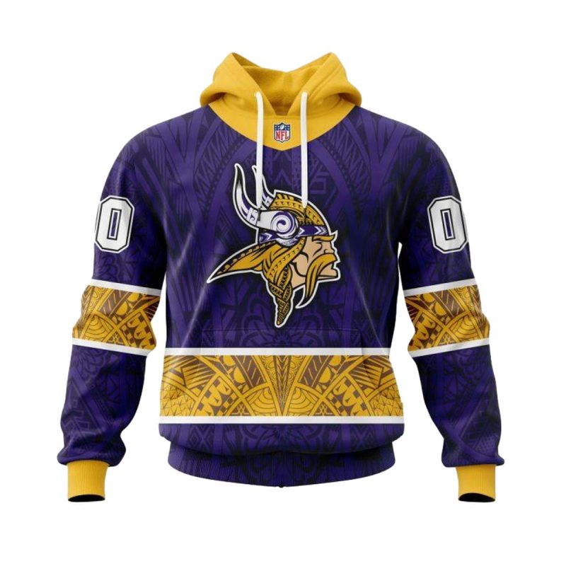 Personalized Minnesota Vikings Native With Samoa Culture Aop Hoodie 1