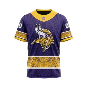 Personalized Minnesota Vikings Native With Samoa Culture AOP T Shirt