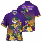Personalized Minnesota Vikings Paradise Escape Hawaiian Shirt