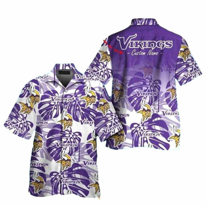 Personalized Minnesota Vikings Purple Haze Hawaiian Shirt 1
