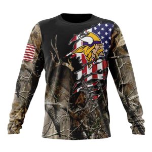 Personalized Minnesota Vikings Special Camo Realtree AOP Sweatshirt