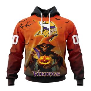 Personalized Minnesota Vikings Special Death Halloween AOP Hoodie