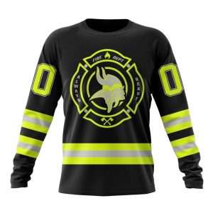 Personalized Minnesota Vikings Special FireFighter Uniform AOP Sweatshirt