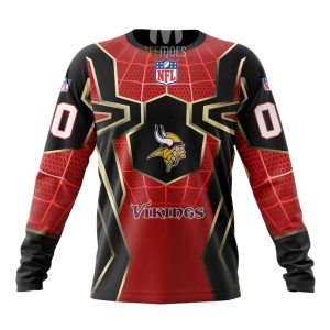 Personalized Minnesota Vikings Spider Man Cosplay AOP Sweatshirt