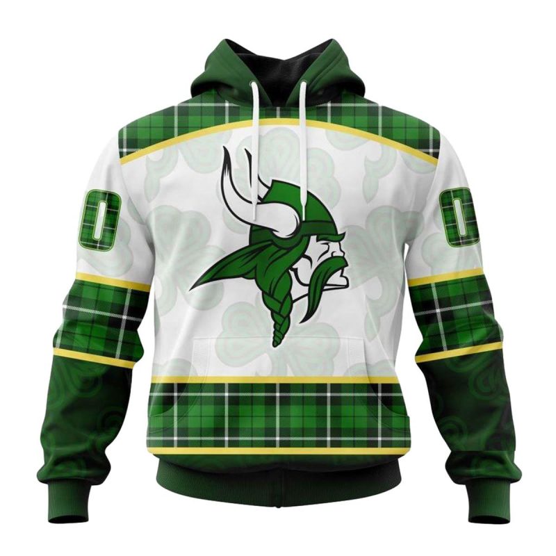 Personalized Minnesota Vikings St. Patrick Day Aop Hoodie 1