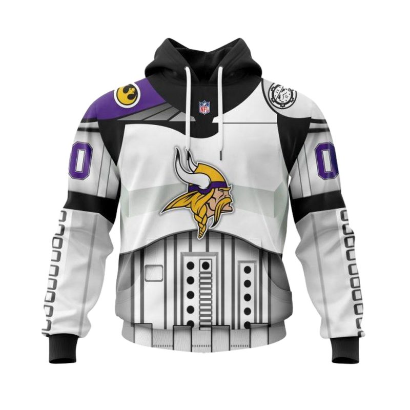 Personalized Minnesota Vikings Star Wars Cosplay Aop Hoodie 1