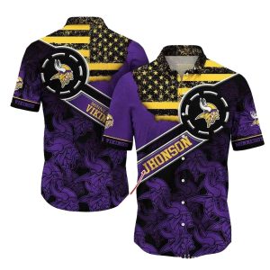 Personalized Minnesota Vikings Starry Night Defense Hawaiian Shirt