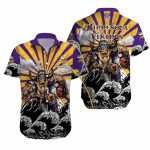 Personalized Minnesota Vikings Storm And Viking Warrior Hawaiian Shirt