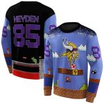 Personalized-Minnesota-Vikings-Super-Mario-Blue-Black-AOP-Sweatshirt-1