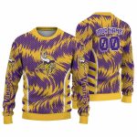 Personalized-Minnesota-Vikings-Swirl-Flow-Yellow-And-Purple-Pattern-AOP-Sweatshirt-1