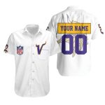 Personalized Minnesota Vikings Team Logo In My Heart White Hawaiian Shirt